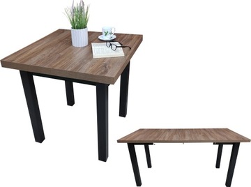 Mały kwadratowy stół 80x80 rozkładany 160 salon