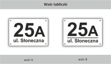 Tabliczka adresowa 3D Numer domu Aluminium 21x30cm