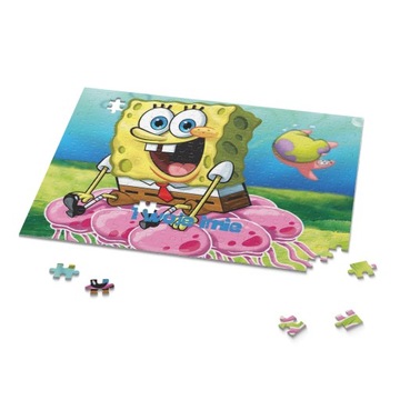 Puzzle z motywem Spongebob 192el + imię GRATIS - Różne Wzory!!