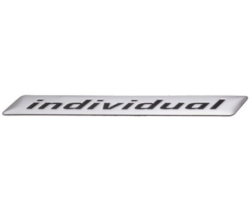 NAKLEJKA EMBLEMAT ALUMINIOWY INDIVIDUAL 3D