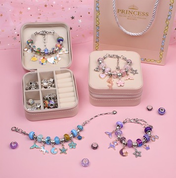 НАБОР ДЛЯ ИЗГОТОВЛЕНИЯ БРАСЛЕТОВ И ОЖЕРЕЛЬЕ ПОДАРОК ​​KUROMI HELLO KITTY