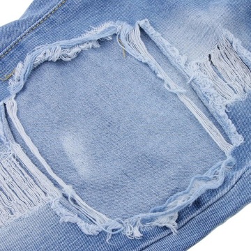 Spodenki dziurawe Jeans Mid Denim M Jasnoniebieskie