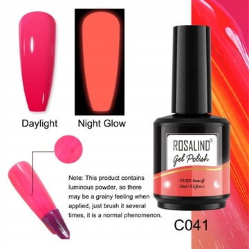 ROSALIND 7ml/15ml Glitter Color Gel Nail Poli