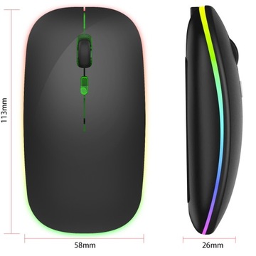 CICHA MYSZKA BEZPRZEWODOWA MYSZ KOMPUTEROWA GAMINGOWA KOMPUTERA LAPTOPA TV