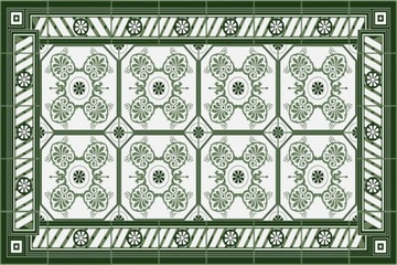 Nowoczesny dywan winylowy Vintage kafle 70x105