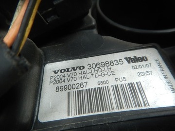 SVĚTLO LEVÝ PŘEDNÍ VOLVO S60 I XC70 V70 II FACELIFT 04- EVROPA