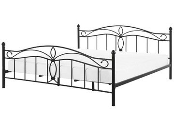 Łóżko metalowe rama stelaż 180x200 czarne