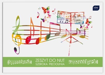 Zeszyt do nut B5 16k mix szeroka linia INTERDRUK 7