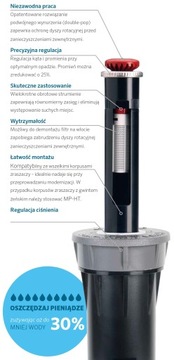 МП 3000 90-210 градусов Роторная насадка Хантер 6,7-9,1м!
