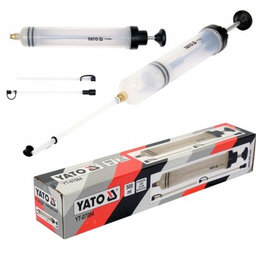 РУЧНОЙ ШПРИЦ YATO ДЛЯ ПОТРЕБИТЕЛЬСКИХ ЖИДКОСТЕЙ 500 МЛ YT-07084