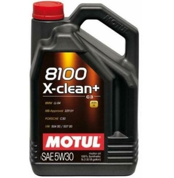 OLEJ SILNIKOWY MOTUL 8100 X-CLEAN+ 5W30 5L