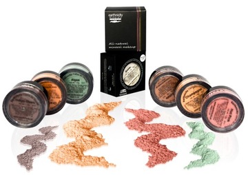 Cienie mineralne do powiek Earthnicity Minerals 3ml słoiczki z sitkiem 1,2g