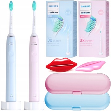 DWUPAK PHILIPS Sonicare Szczoteczka Soniczna +ETUI