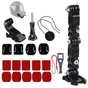 MOCOWANIE DO KASKU UCHWYT AKCESORIA REGULOWANY NA KASK DO KAMER GOPRO