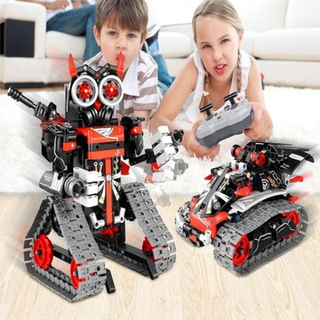 PROGRAMOWALNY ROBOT DUŻY 419szt ZESTAW KONSTRUKCYJNY APP I PILOT KONTROLA