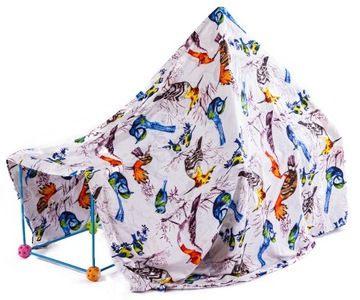 КРЕАТИВНЫЙ НАБОР, СОЛОМКА, Конструктор БОЛЬШИЕ БЛОКИ для детей БАЗОВАЯ ПАЛАТКА 86