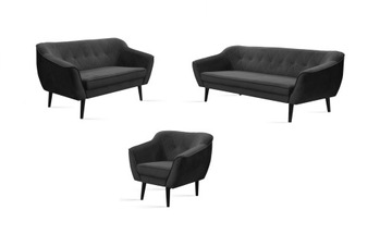 ZESTAW STYL SKANDYNAWSKI SOFA 3+2+1 NOWOŚĆ KOLORY