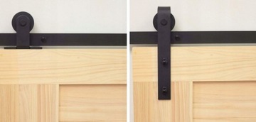 КОМПЛЕКТ СИСТЕМЫ РАЗДВИЖНЫХ ДВЕРЕЙ LOFT RAIL MODERN BLACK ARN DOOR 2 M