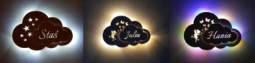 Ночник с именем STARS COLOURS CHOOSE 20 LED батареек