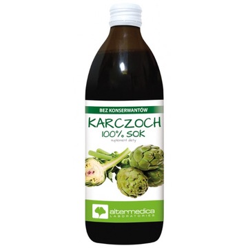 Alter Medica Sok 100% Karczoch 500 ml trawienie