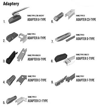 OXIMO Wycieraczka Płaska Uniwersalna 650mm
