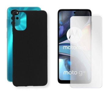 Etui + SZKŁO do Motorola Moto G22 4G E32 E32s case