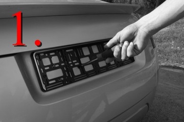 РАМКА ДЛЯ НОМЕРНОГО ЗНАКА, ЧЕРНАЯ РЕКЛАМА