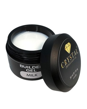 Builder Gel Milk CRYSTAL PROFESSIONAL, 30ml żel budujący