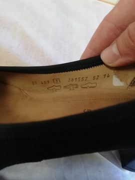 Buty czółenka skórzane Gabor UK 5 r. 38 wkł 25 cm