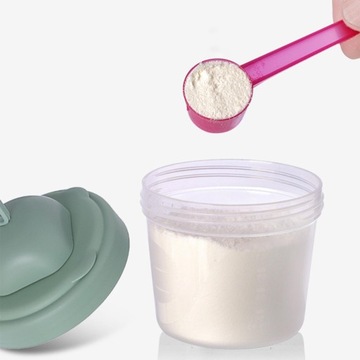 Przenośny dozownik na mleko modyfikowane. Futerał do karmienia, zielony, 60 ml
