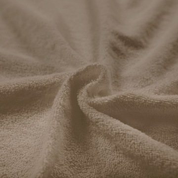 Prześcieradło frotte z gumką kakao 046/170/180x200