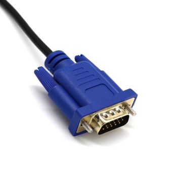 Kabel 1 x 1,5 m DVI na VGA D-Sub + 24 Wideo DVI-I