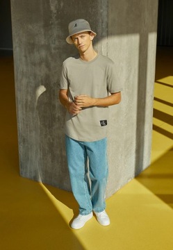 Calvin Klein Jeans BADGE TURN UP SLEEVE - T-shirt