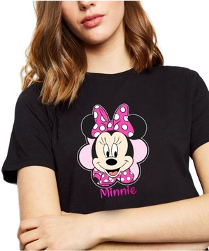 KOSZULKA DAMSKA MYSZKA MINNIE MIKI PREZENT r.M Y4
