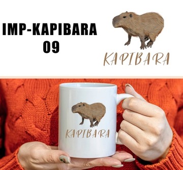 БЕЛАЯ КРУЖКА С ПРИНТОМ IMP-KAPIBARA 01 ПОДАРОК