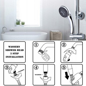 Душевая насадка Lucksun 7 спреев со шлангом