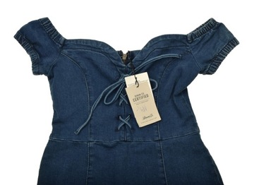 DENIM * JEANSOWA SUKIENKA HISZPANKA ____ r.38