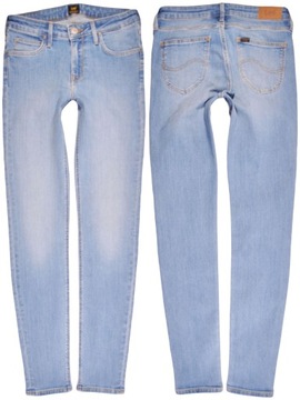 LEE spodnie REGULAR skinny BLUE jeans SCARLETT _ W27 L33