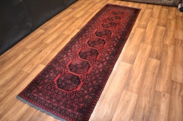 ОРИГИНАЛЬНЫЙ СТАРЫЙ АФГАНСКИЙ КОВЕР 85 x 300