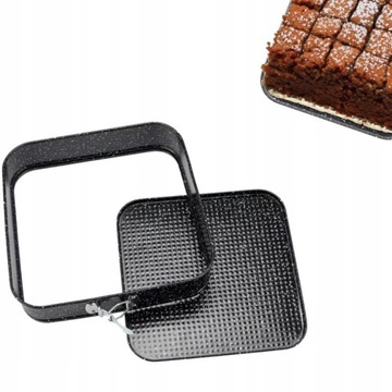 КВАДРАТНАЯ ФОРМОВКА ДЛЯ ТОРТОВ, 3 ШТ., ПРОТИВНИ ДЛЯ ТОРТОВ, СЪЕМНОЕ ДНО