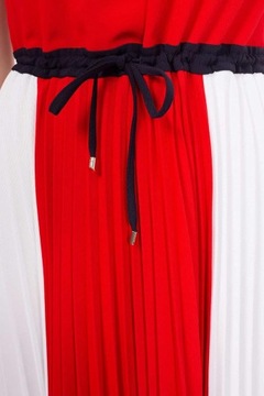 Sukienka damska Tommy Hilfiger plisowana bez rękawów na codzień r. 36