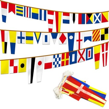 Flagi sygnałowe Flagi morskiego kodu sygnałowego Zestaw 40 flag - 40-stopow