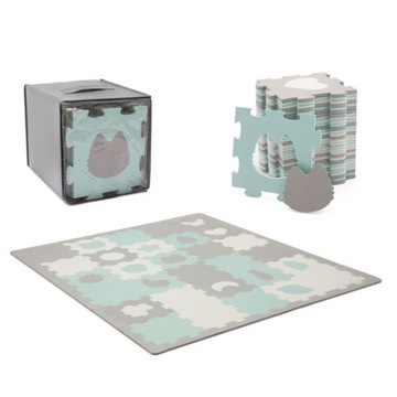 Kinderkraft Mata Piankowa Puzzle LUNO SHAPES MINT