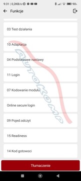 Интерфейс сервисного диагностического сканера FULL THINKDIAG 115 MAREK 149app PL