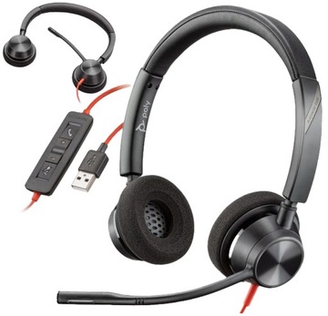 Słuchawki NAUSZNE + Mikrofon Poly BW3320 USB-A Call Center