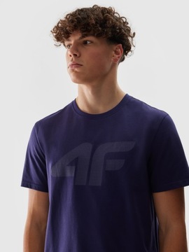 T-SHIRT MĘSKI 4F KOSZULKA SPORTOWA BAWEŁNIANA SS24
