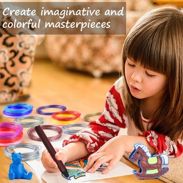 10 кусочков постоянно нарисованных 3D-линий.