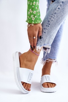 ТАПОЧКИ ЖЕНСКИЕ BIG STAR LL274428 БЕЛЫЕ 41