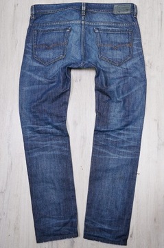 DIESEL THAVAR SLIM JEANS spodnie męskie granatowe PREMIUM 36/32 pas 94