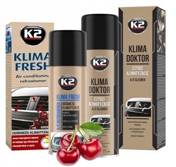 Zestaw do Odgrzybiania Klimatyzacji K2 Klima Doktor + Klima Fresh